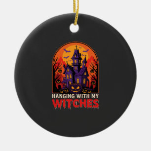 Halloween-Labor-Monster-Kürbis-Mond-Vektor Keramik Ornament