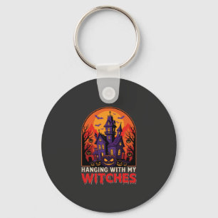 Halloween-Labor-Monster-Kürbis-Mond-Vektor Schlüsselanhänger