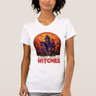 Halloween-Labor-Monster-Kürbis-Mond-Vektor T-Shirt