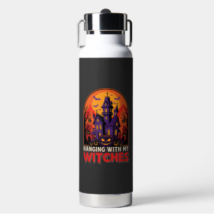 Halloween-Labor-Monster-Kürbis-Mond-Vektor Trinkflasche