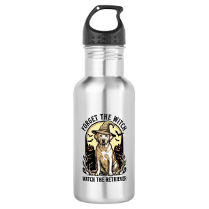 Halloween Labrador Hexe Vintage Retriever Hund Des Edelstahlflasche