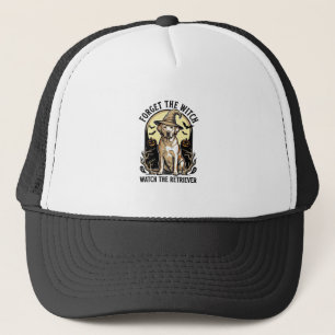 Halloween Labrador Hexe Vintage Retriever Hund Des Truckerkappe