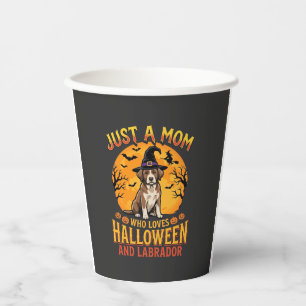 Halloween Labrador Mama Hexen Hund Design_1 Pappbecher