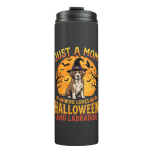 Halloween Labrador Mama Hexen Hund Design_1 Thermosbecher