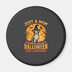 Halloween Labrador Mama Hexenhund Design_1 Magnet