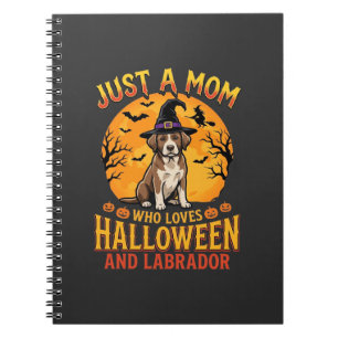 Halloween Labrador Mama Hexenhund Design_1 Notizblock