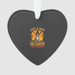 Halloween Labrador Mama Hexenhund Design_1 Ornament