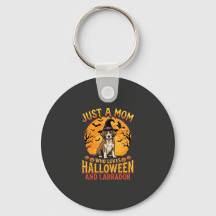 Halloween Labrador Mama Hexenhund Design_1 Schlüsselanhänger