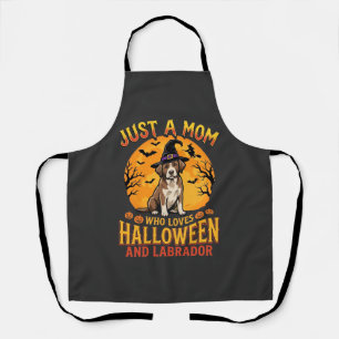 Halloween Labrador Mama Hexenhund Design_1 Schürze