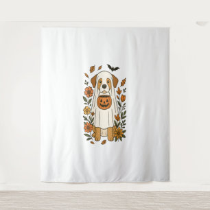 Halloween Labrador Retriever Blume Wandteppich