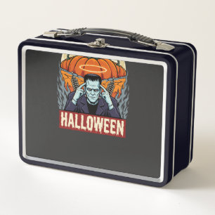 Halloween Labrador Retriever Hexen Hund Vintage Ve Metall Brotdose