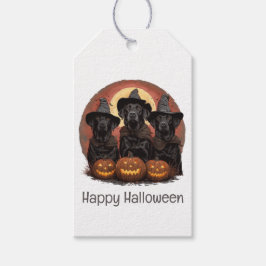Halloween Labrador Retriever Hunde Hexenhats Geschenkanhänger