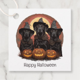 Halloween Labrador Retriever Hunde Hexenhats Geschenkanhänger