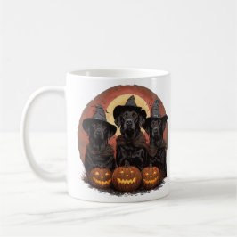 Halloween Labrador Retriever Hunde Hexenhats Kaffeetasse