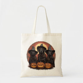 Halloween Labrador Retriever Hunde Hexenhats Tragetasche