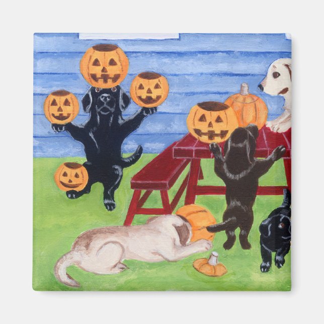 Halloween Labradors! Magnet (Vorne)