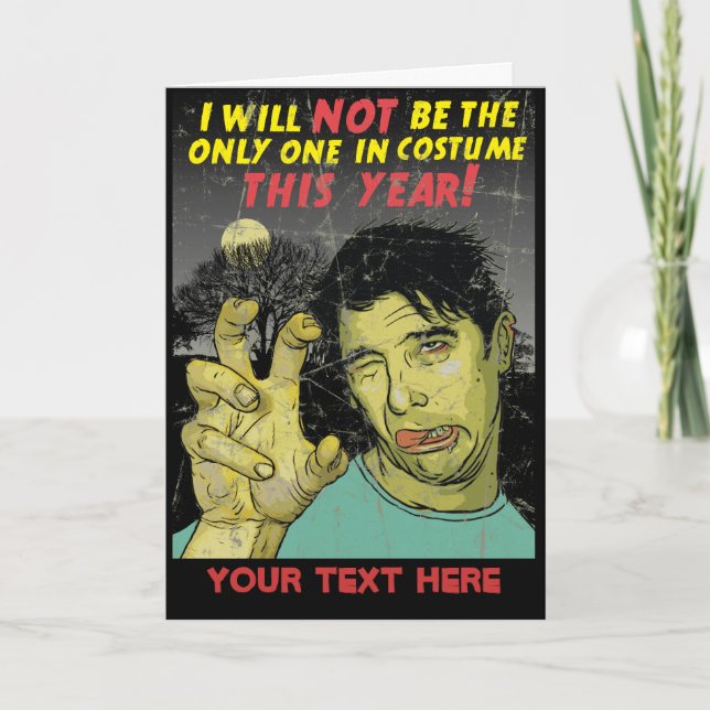 Halloween laden Karten-Schablone ein Einladung (Vorderseite)