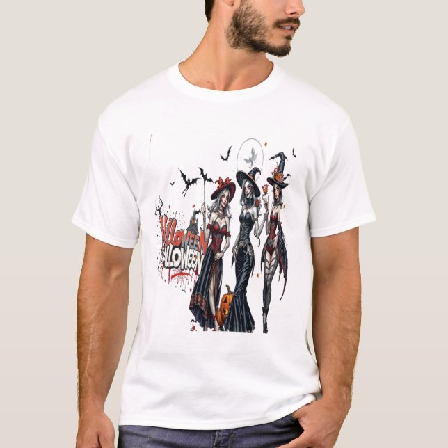 halloween ladies graffiti art family women T-Shirt (Vorderseite)