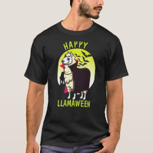 Halloween Lama Happy Llamaween T-Shirt