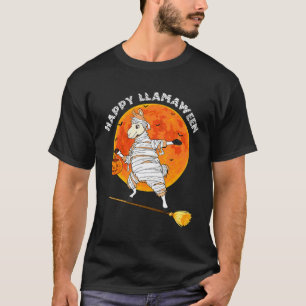 Halloween Lama Lamaween Kostüm Mädchen Jungen T-Shirt