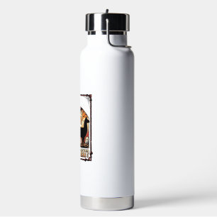 Halloween-Lama-Shirt Grusel-Treat-Friedhof-Kunst_1 Trinkflasche