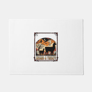 Halloween-Lama-Shirt Grusel-Treat-Halloween-Grabku Fußmatte