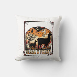 Halloween-Lama-Shirt Grusel-Treat-Halloween-Grabku Kissen