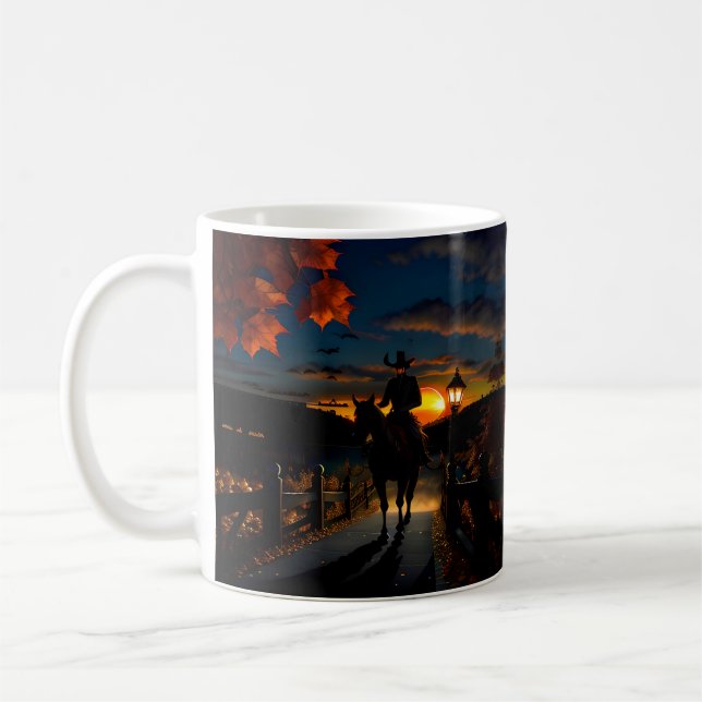 Halloween Landscape Seven Kaffeetasse (Links)