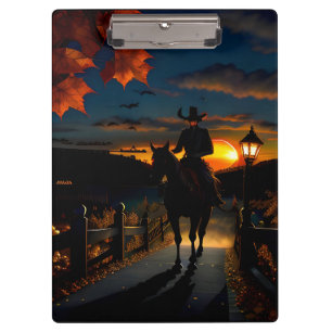 Halloween Landscape Seven Klemmbrett