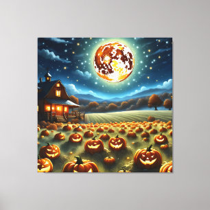 Halloween-Landschaft Leinwanddruck
