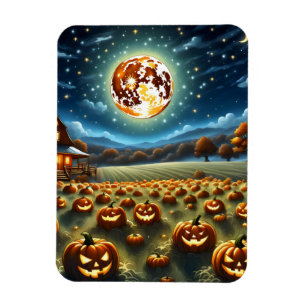 Halloween-Landschaft Magnet