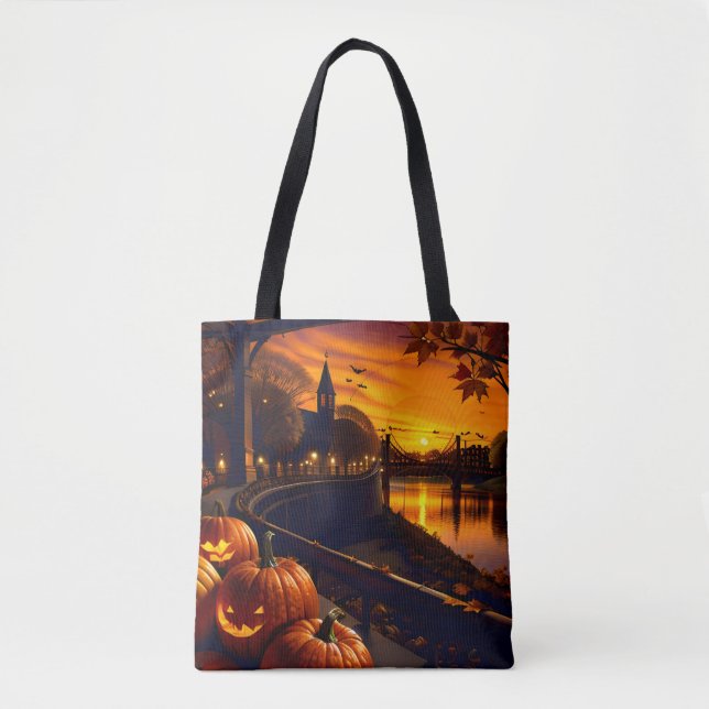 Halloween Landschaft Zwei (Vorderseite)