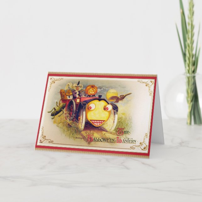 Halloween Lantern Karte (Vorderseite)