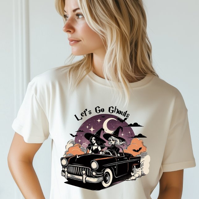 Halloween Lass uns Ghouls Hexen Road Trip gehen Tri-Blend Shirt (Von Creator hochgeladen)