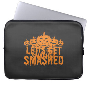 Halloween Lasst Uns Den Kürbis Zerschmettern Laptopschutzhülle