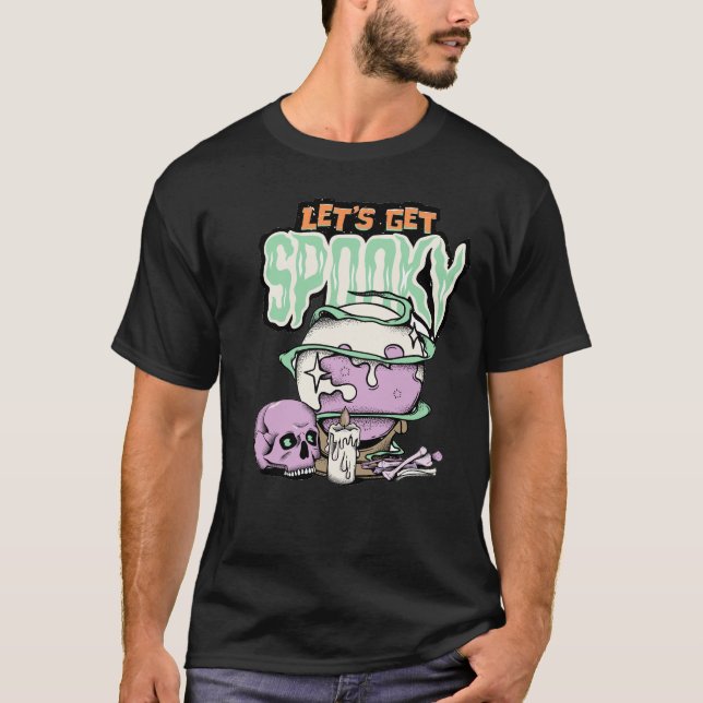 Halloween Lasst uns einen Spooky-T - Shirt bekomme (Vorderseite)