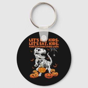 Halloween Lasst uns Kinder essen Interpunktion ret Schlüsselanhänger