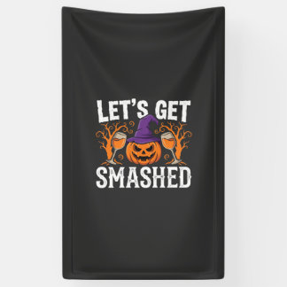 Halloween Lasst Uns Zerstören Kürbis Banner