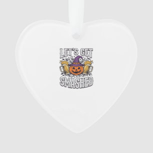 Halloween Lasst Uns Zerstören Kürbis Bier Ornament