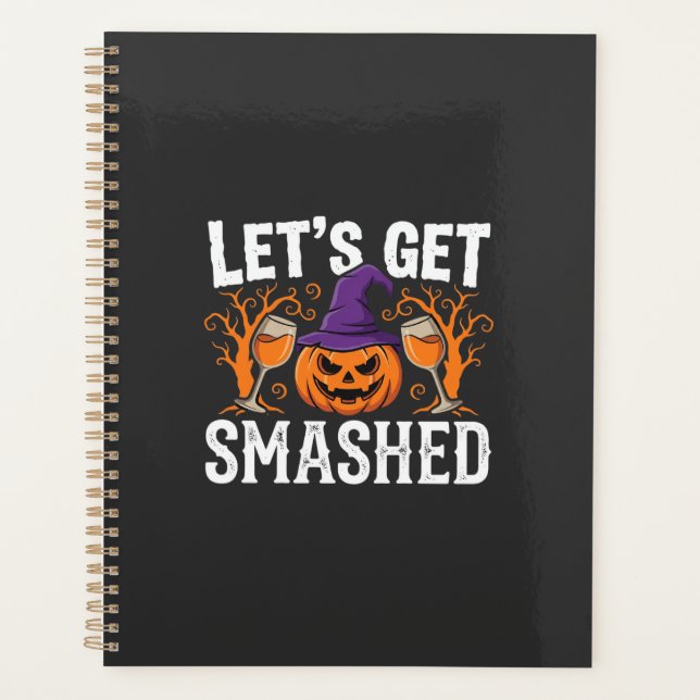 Halloween Lasst Uns Zerstören Kürbis Planer (Vorderseite)