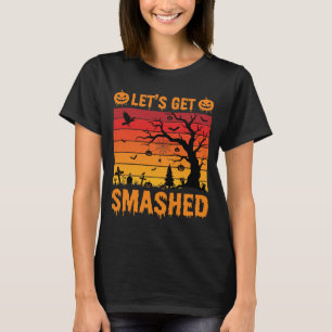 Halloween Lasst Uns Zerstören Verlassener Friedhof T-Shirt