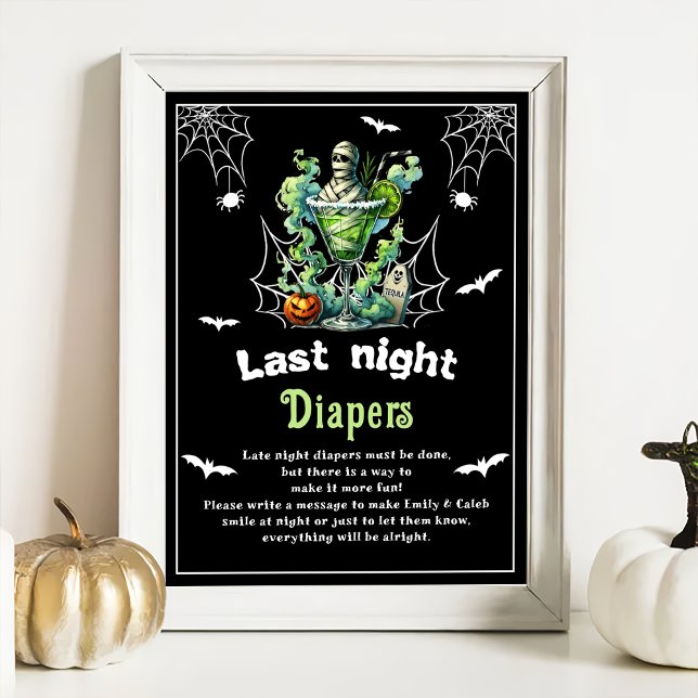 Halloween "Last Night Diapers" Baby Showspiel Poster (Von Creator hochgeladen)