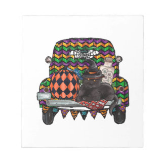 Halloween-Lastwagen Notizblock