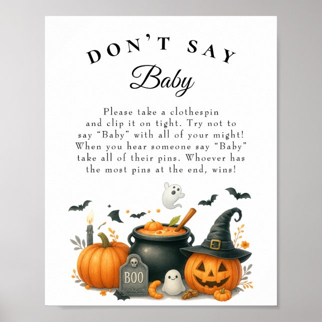 Halloween Late Night Diapers Baby Showspiel Poster (Vorne)