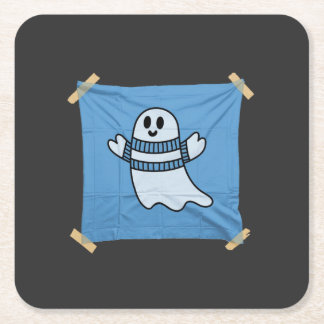 Halloween Lazy Tape Kostüm Rechteckiger Pappuntersetzer