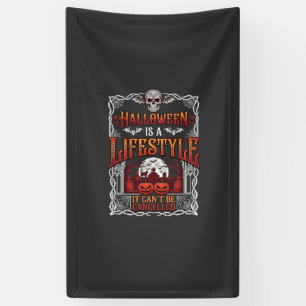 Halloween-Lebensstil Fledermaus-Schädel-Friedhof-K Banner