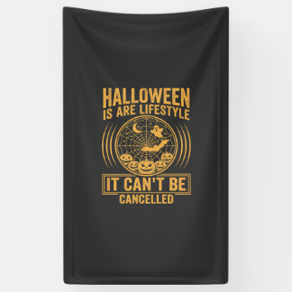 Halloween-Lebensstil Fledermaus Spinnennetz Design Banner