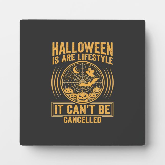 Halloween-Lebensstil Fledermaus Spinnennetz Design Fotoplatte (Vorderseite)