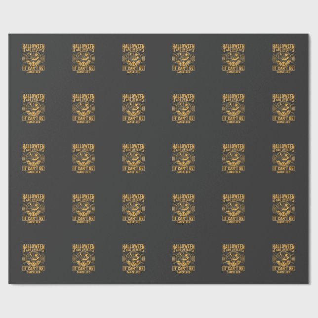 Halloween-Lebensstil Fledermaus Spinnennetz Design Geschenkpapier (Flach)