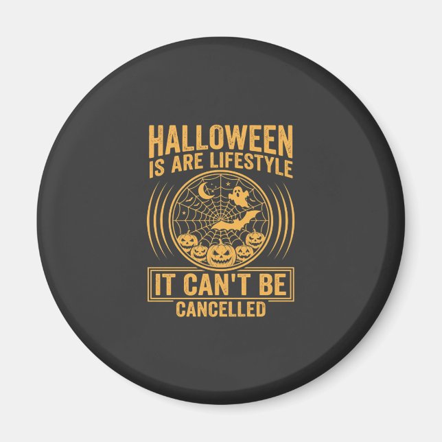 Halloween-Lebensstil Fledermaus Spinnennetz Design Magnet (Vorne)